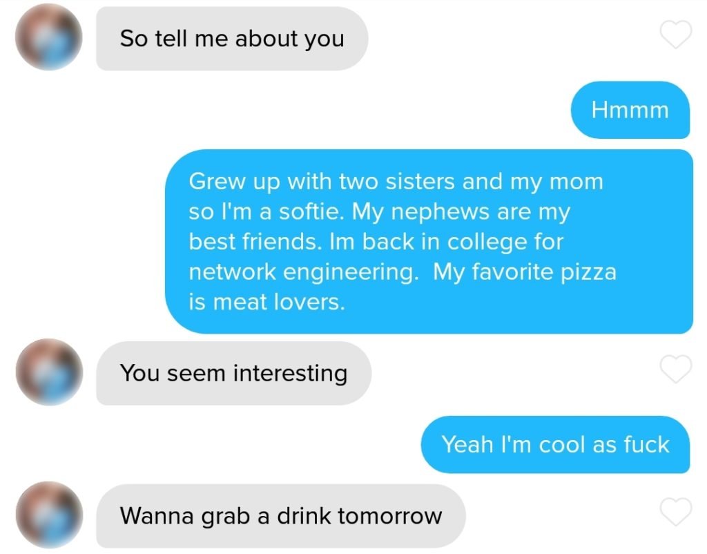 ask her out on tinder conversation