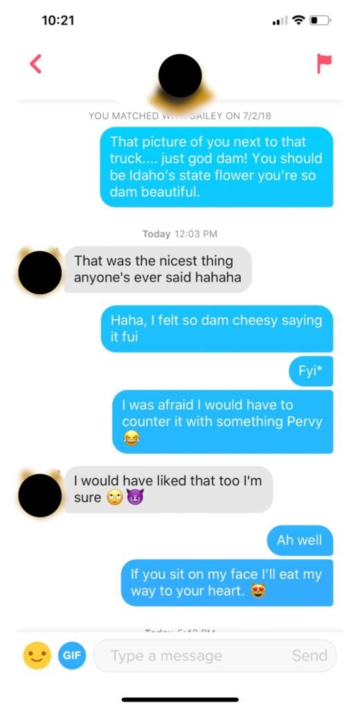 He ignores my messages but talks on tinder