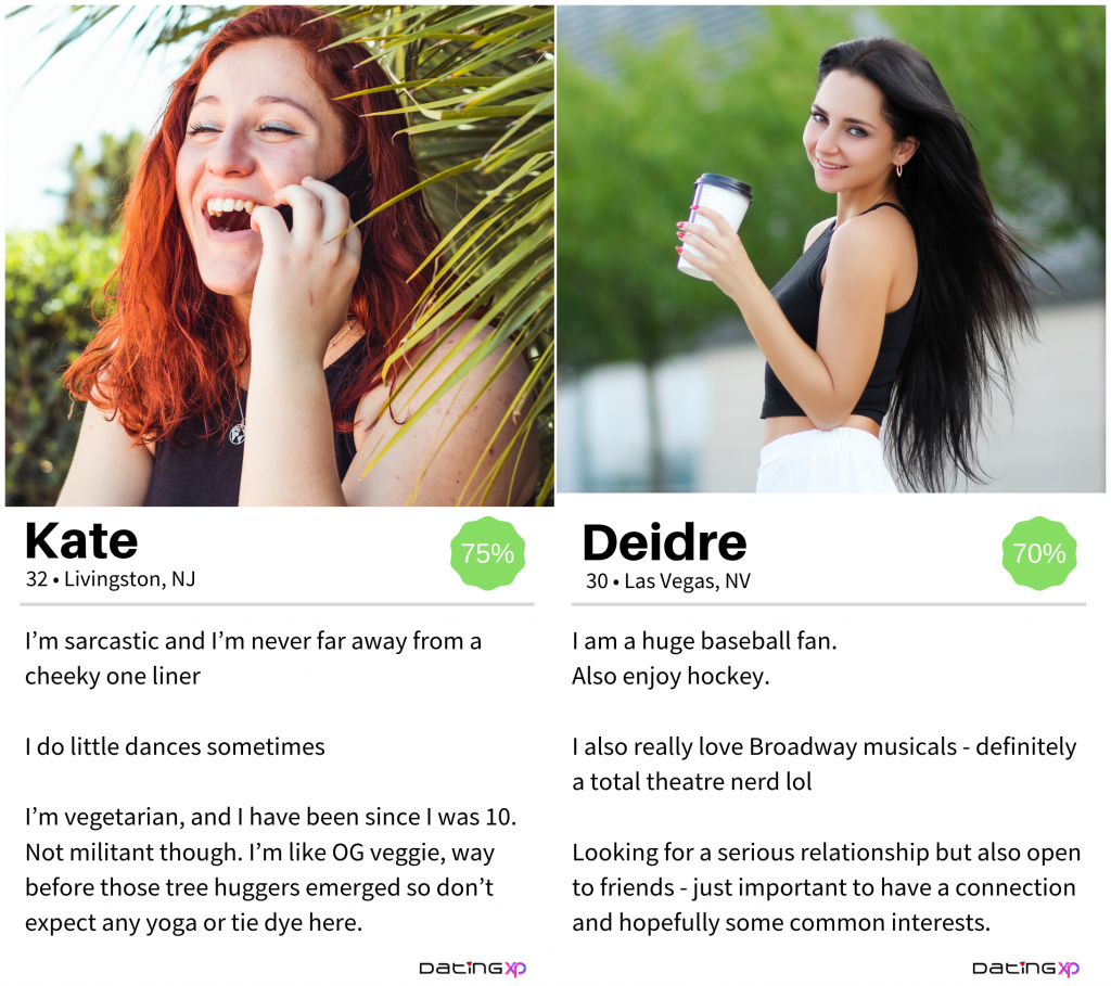 Pictoral Dating Profile Bio For Women