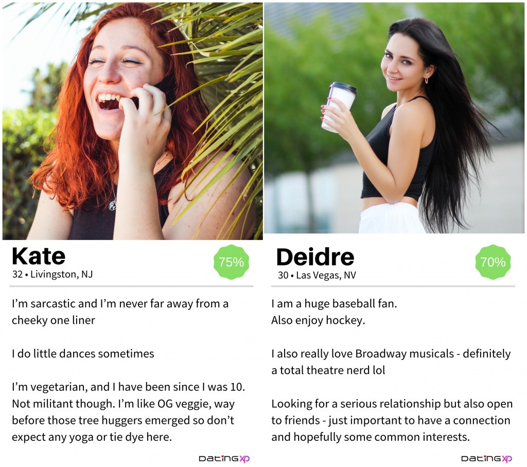 Tinder profile examples female