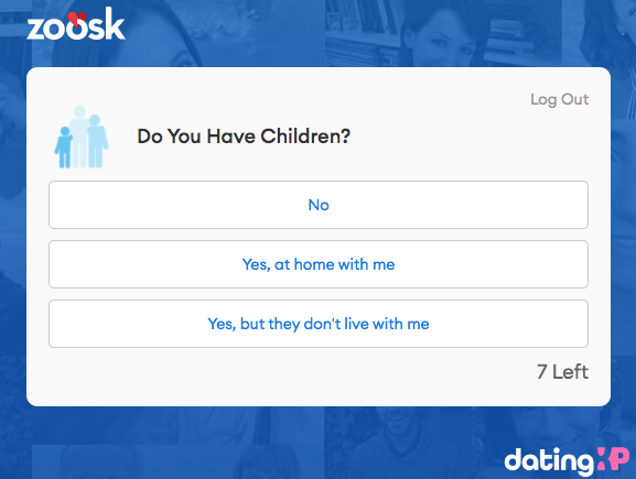zoosk signup questions