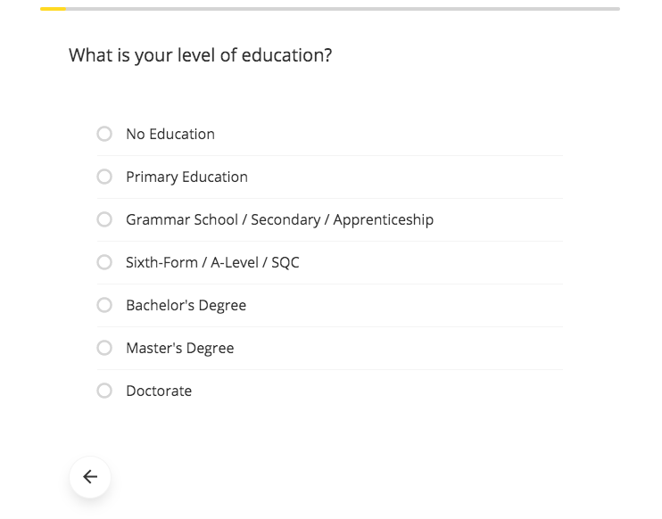 EliteSingles test personality questionnaires example