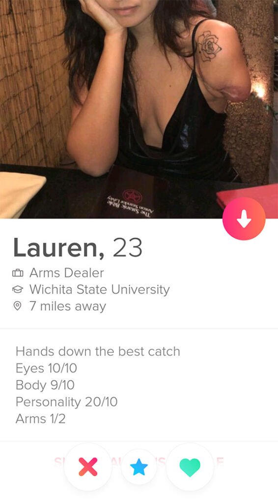 Example of Tinder profile